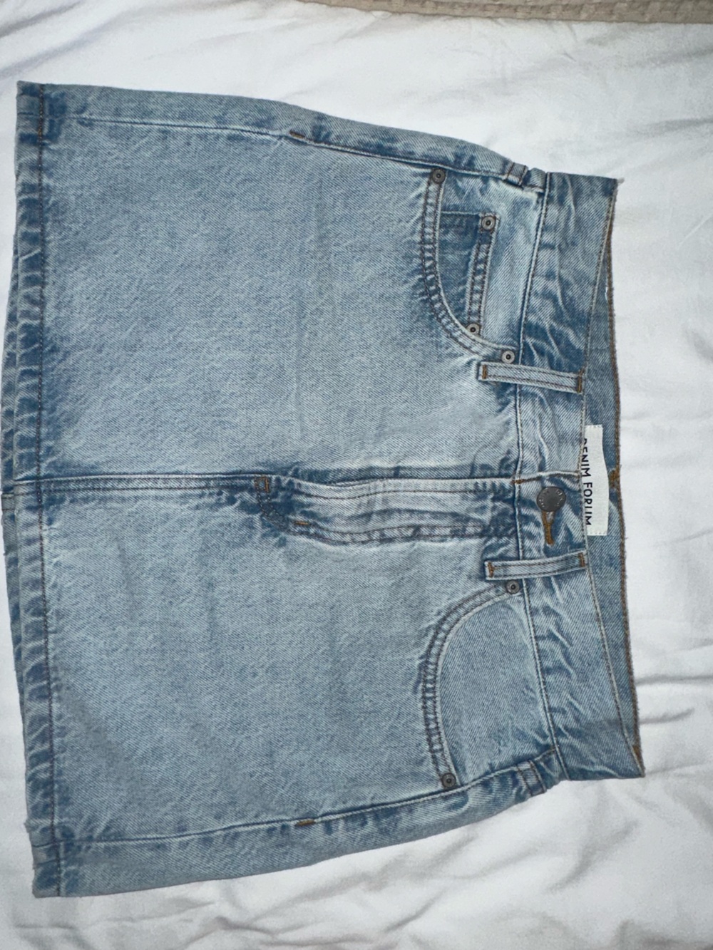 Denim Forum Light Wash Skirt